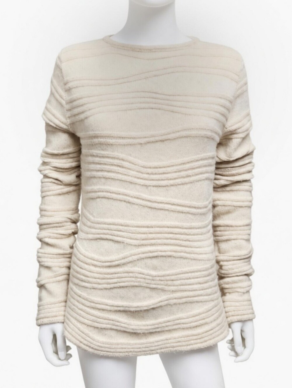 JITROIS | Deconstructed Ruched Angora Wool Knit Sweater Size US 8
